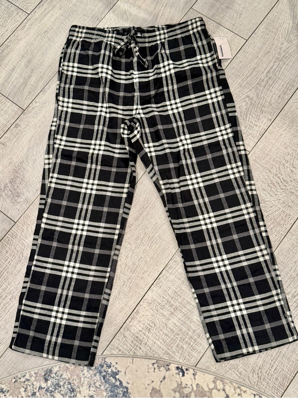 Sonoma Men’s Plaid Flannel Pajama Pants L NWT